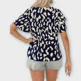 Evelyn – Blusa Casual con Escote Redondo que resalta tu estilo