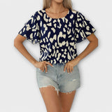Evelyn – Blusa Casual con Escote Redondo que resalta tu estilo