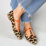 Lulu | BAILARINAS CON TIRA EN T Y ESTAMPADO DE LEOPARDO