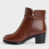 Frederika – Elegantes Botín de Invierno con Cremallera que Combina Estilo y Comodidad