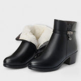 Frederika – Elegantes Botín de Invierno con Cremallera que Combina Estilo y Comodidad