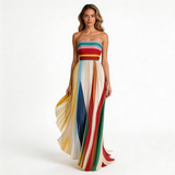 Aurora – Vestido Largo Sin Tirantes que resalta tu figura