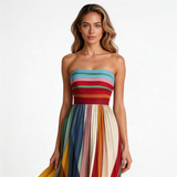 Aurora – Vestido Largo Sin Tirantes que resalta tu figura