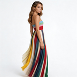 Aurora – Vestido Largo Sin Tirantes que resalta tu figura