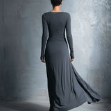 Naiara | Vestido maxi con nudo lateral