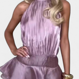 Azucena – Vestido Mini con Espalda Abierta que Realza tu Feminidad