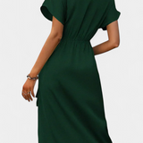Begoña – Vestido Cruzado con Cinturón que realza tu estilo elegante
