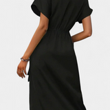 Begoña – Vestido Cruzado con Cinturón que realza tu estilo elegante