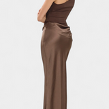 Ottavia – Vestido Largo de Fiesta Plisado con Escote de Un Solo Hombro que Realza Tu Elegancia Atemporal