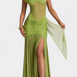 Therese – Vestido Largo con Escote Profundo que realza tu figura