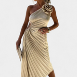 Leire – Vestido de Cóctel Asimétrico que Realza tu Feminidad