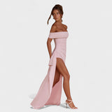 Joyce – Vestido Bardot Largo que realza tu elegancia seductora