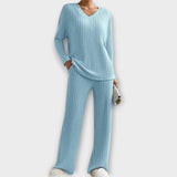Kathy – Conjunto cómodo de 2 piezas que brinda elegancia y confort