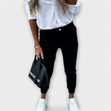 Melania – Pantalones elásticos que combinan estilo y comodidad