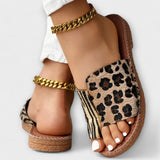 Valentina – Pantolettes Bicolores con Estampado de Leopardo que Añaden Estilo Definitivo