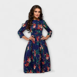 Retrozo – Elegante Vestido de Longitud a la Rodilla que Realza tu Estilo Retro