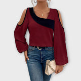 Scarlett – Blusa con escote cuadrado que realza tu elegancia moderna