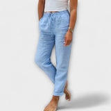 Stacy – Pantalón de lino ligero que aporta frescura y estilo