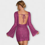 Sofía – Vestido de Lentejuelas con Espalda Descubierta que ilumina tu estilo