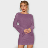 Sofía – Vestido de Lentejuelas con Espalda Descubierta que ilumina tu estilo
