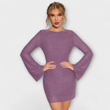 Sofía – Vestido de Lentejuelas con Espalda Descubierta que ilumina tu estilo