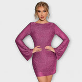 Sofía – Vestido de Lentejuelas con Espalda Descubierta que ilumina tu estilo