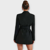 Valentina – Vestido Tipo Blazer con Escote en V que realza tu estilo